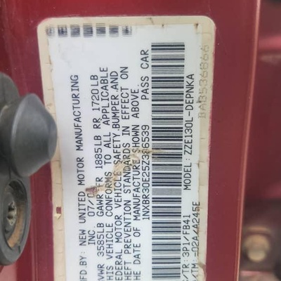 2007  Toyota Corolla For sale In Lagos