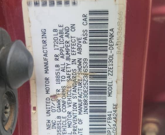 2007  Toyota Corolla For sale In Lagos