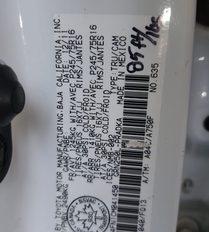 2012 Toyota Tacoma for Sale In Ikeja Lagos image