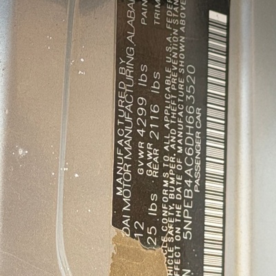 2013 HYUNDAI SONATA  FOR SALE IN ABUJA