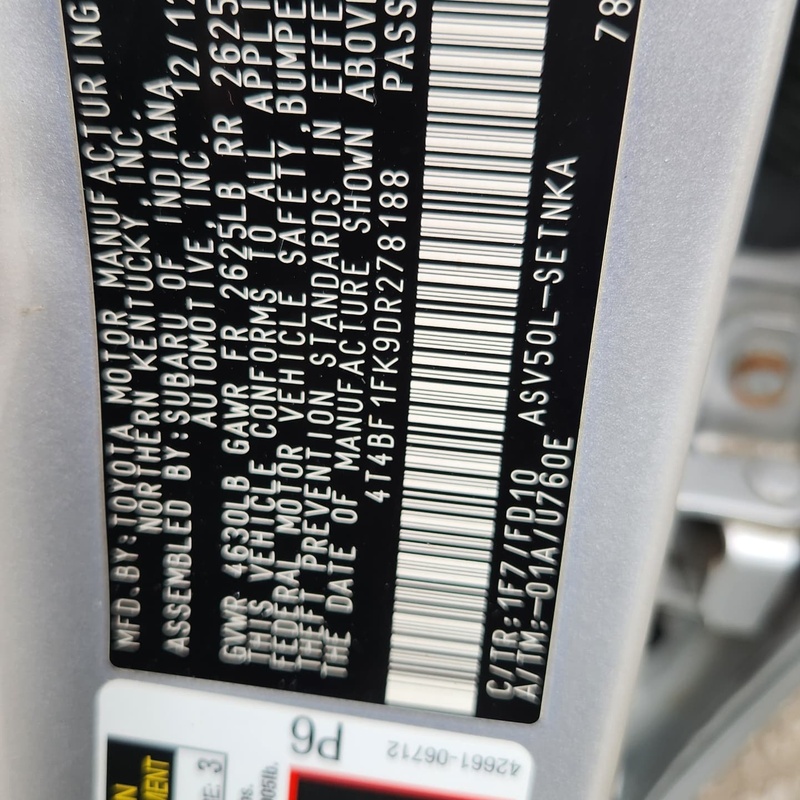 2013 Toyota Camry LE for Sale In Lagos image