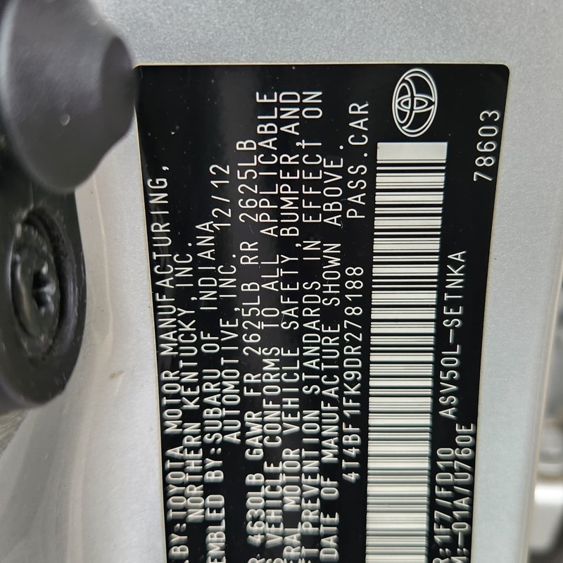 2013 Toyota Camry LE for Sale In Lagos image