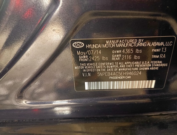 2014 HYUNDAI SONATA IN SURULERE