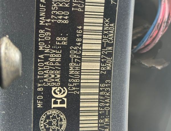 2015 TOYOTA COROLLA  FOR SALE IN ABUJA