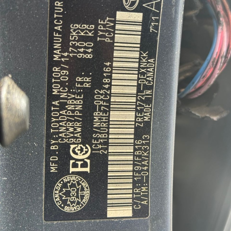 2015 TOYOTA COROLLA  FOR SALE IN ABUJA image