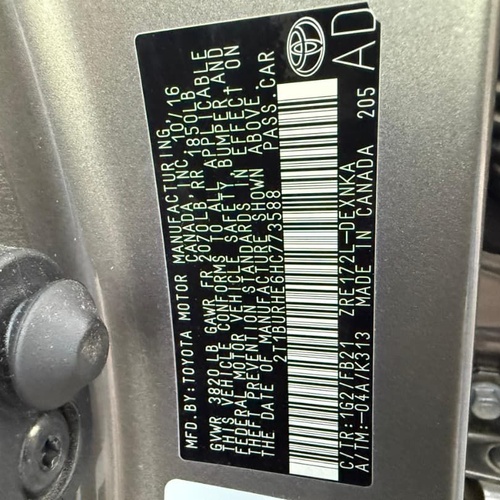 2017 TOYOTA COROLLA LE FOR SALE IN KANO