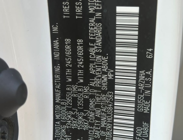 2018 Toyota Highlander LE for Sale In Abuja