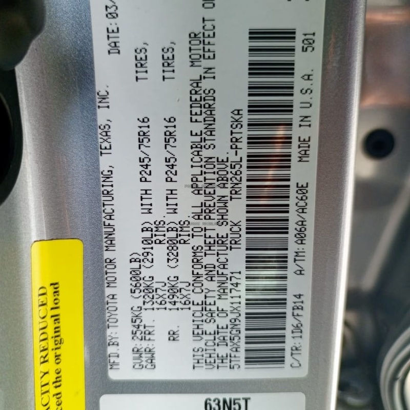 FOREIGN USED 2018 TOYOTA TACOMA TRD SPORT image