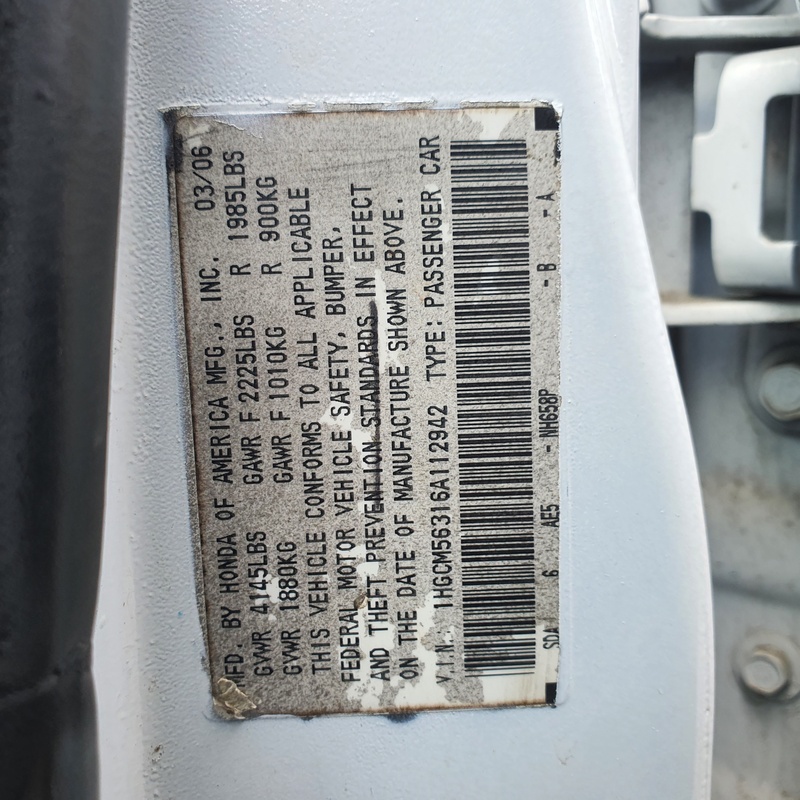 Honda Accord 2007 (white) In Lagos image
