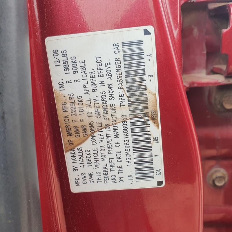 Honda Accord (red) 2007 In Lagos image