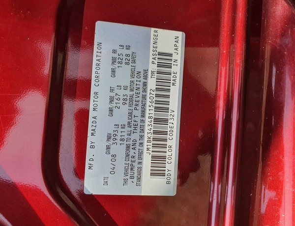 Mazda 3 2008 (red) In Ajah