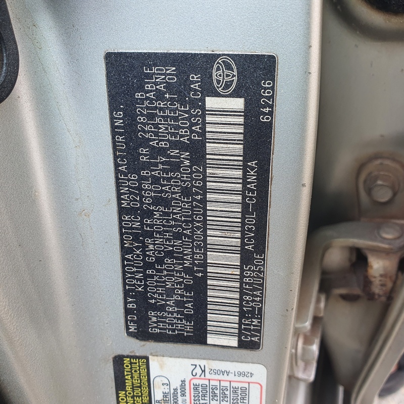 Toyota Camry 2006 (gray) In Lagos image