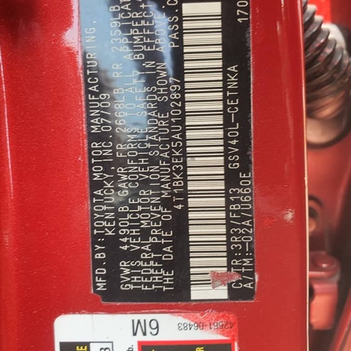 Registered 2010 Toyota Camry LE in Ibeju Lekki Lagos