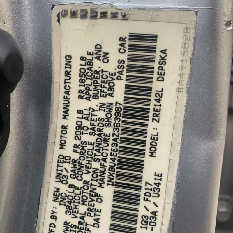 Registered 2010 Toyota Corolla LE for Sale In Ibadan image