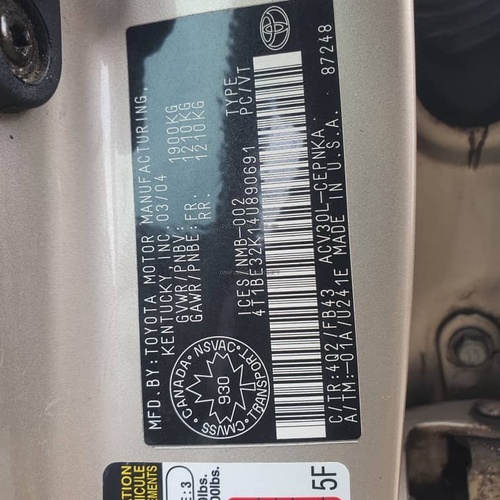 Tokumbo 2004 Camry LE  for Sale in Ajah Lagos