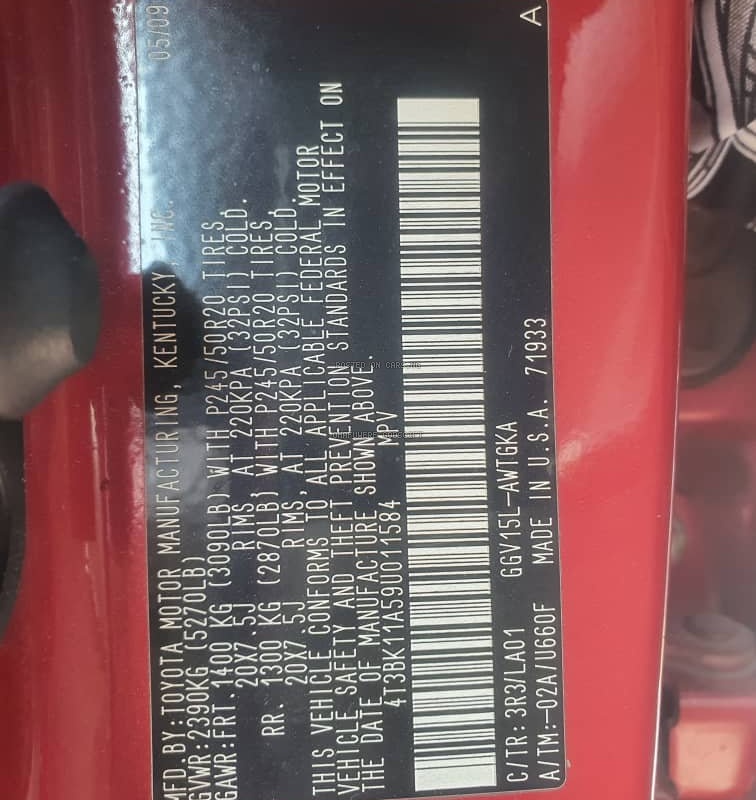 Tokunbo 2009 Toyota Venza for Sale In Ajah Lagos image