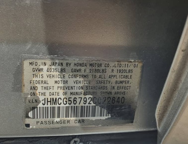 2002 Honda Accord  for Sale In Ajah Lagos