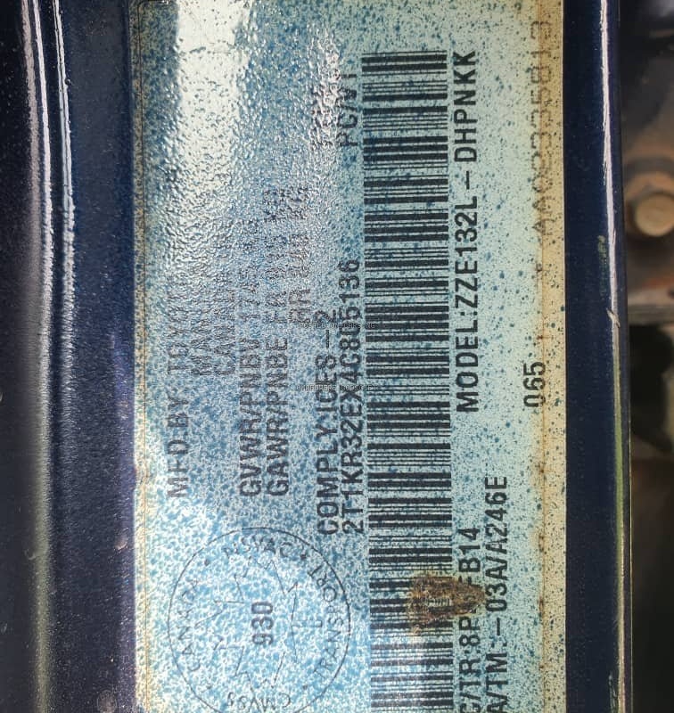 Neatly Used Registered Toyota Matrix 2004 for Sale In Lagos image