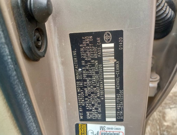 Toyota Camry 2007 for Sale  in Lagos.
