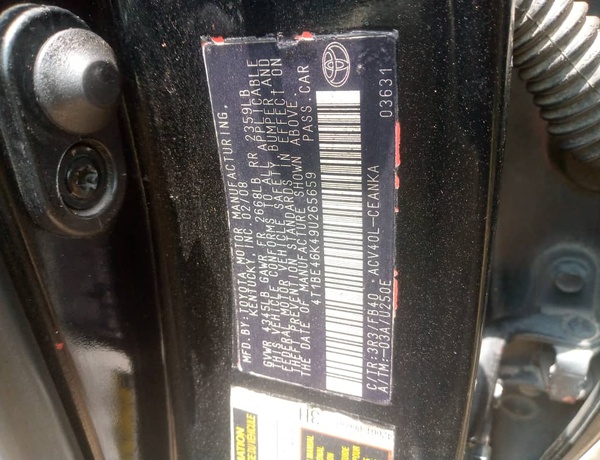 Toyota Camry 2008 LE for sale in lagos