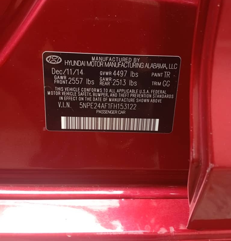Hyundai Sonata 2015 for sale In Ibadan,Oyo  State image