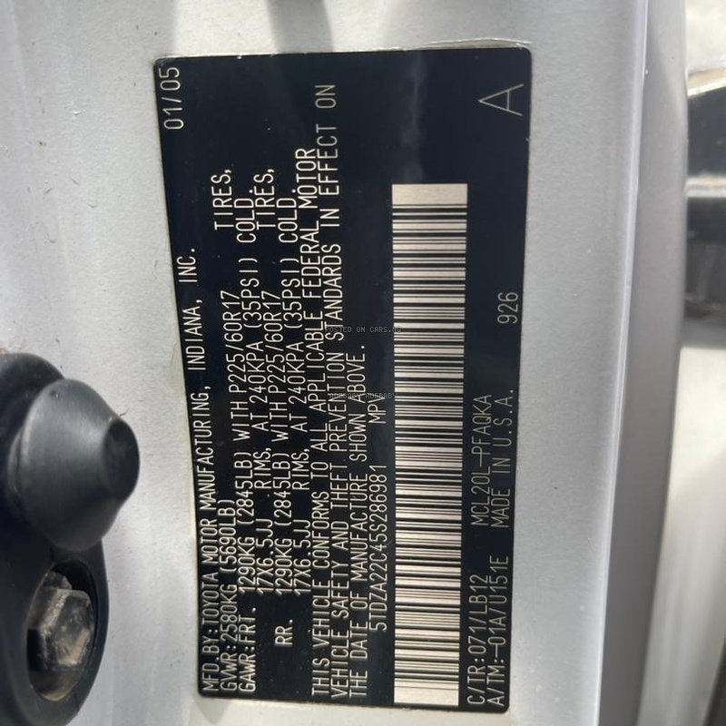 Toyota Sienna XLE 2005 for Sale In Lagos image