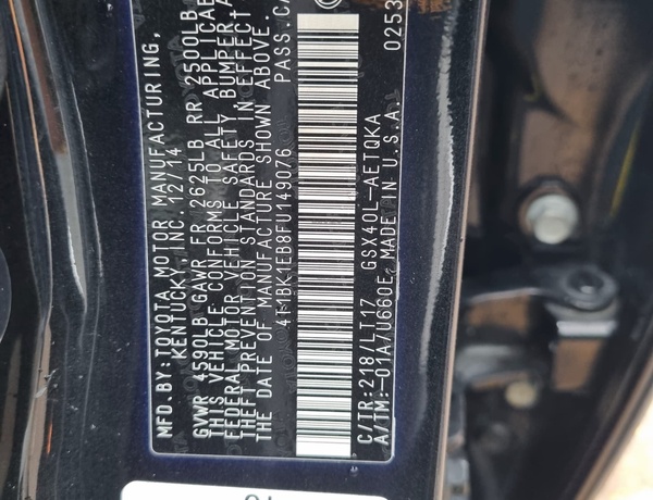 Foreign Used 2015 Toyota Avalon for Sale in Ikeja Lagos