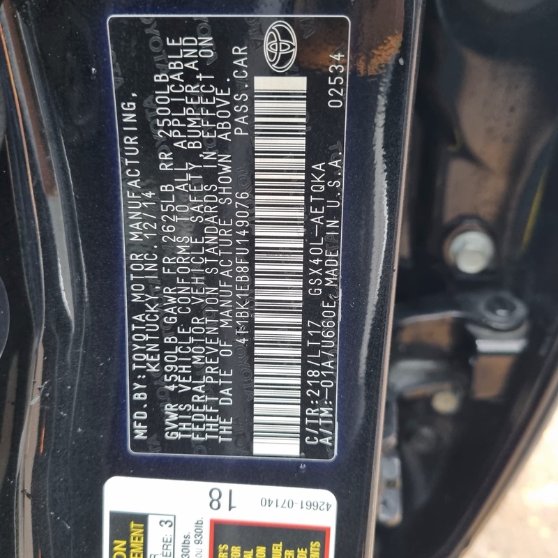 Foreign Used 2015 Toyota Avalon for Sale in Ikeja Lagos image