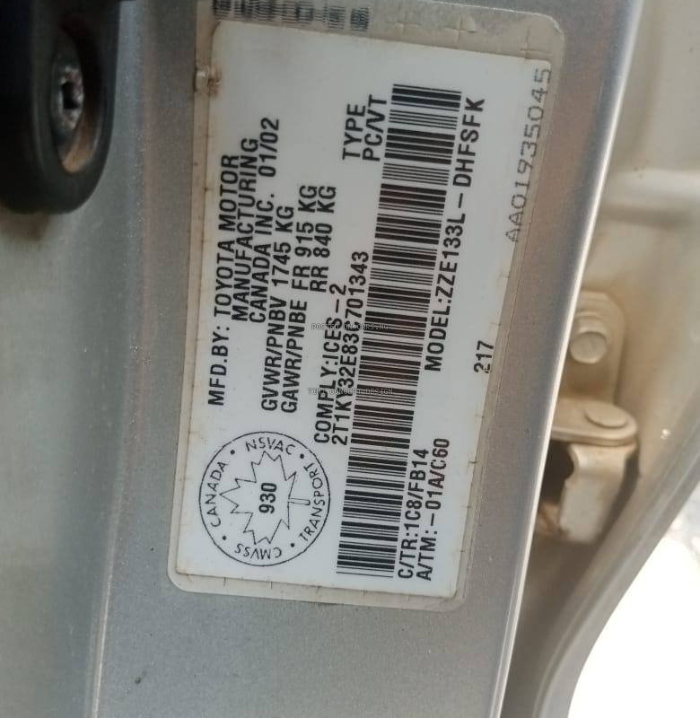 2004 Toyota Matrix for Sale In Lagos image