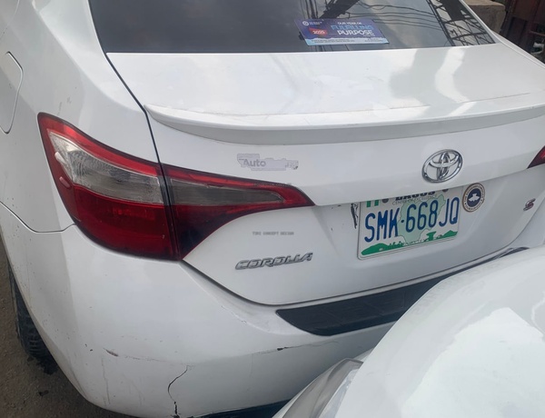 2017 Toyota Corolla S white  for Sale In Lagos