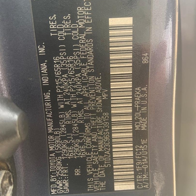 Toyota Sienna 2006 for Sale In Lagos image