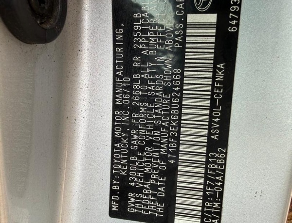 Toyota Camry  2010 for Sale  in Lagos