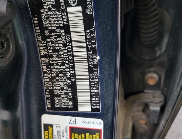 Foreign Used Toyota Camry Sport 2012 for Sale  in Lagos