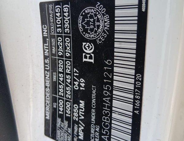 Foreign Used Mercedes-Benz GLE400 2017