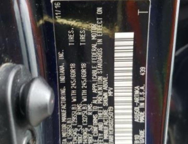 TOYOTA HIGHLANDER 2017 FOR SALE IN LAGOS