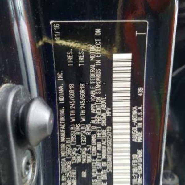 TOYOTA HIGHLANDER 2017 FOR SALE IN LAGOS image