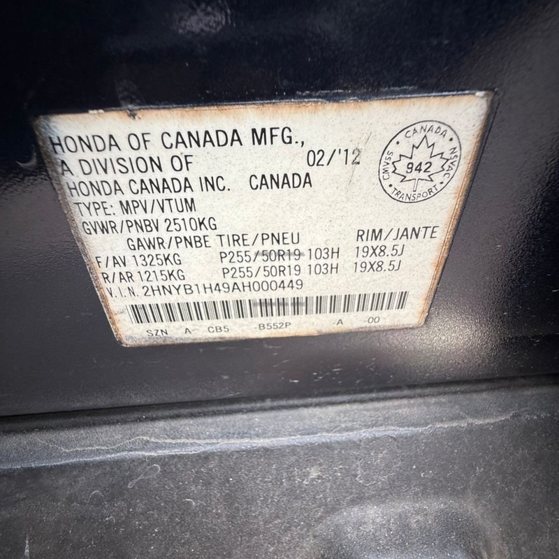 ACURA ZDX 2012 Model for Sale In Lagos image