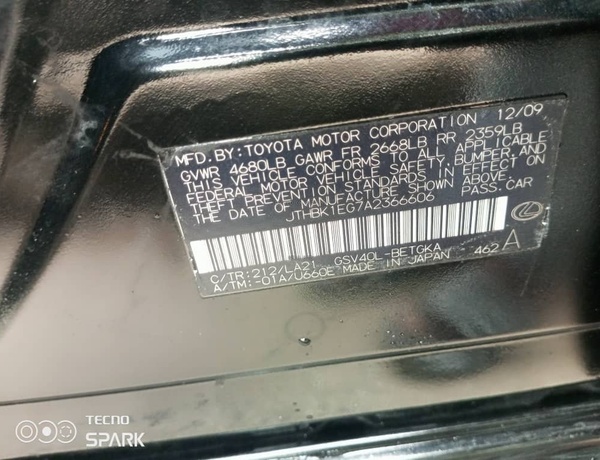 Lexus ES350 2010 for Sale In Lagos