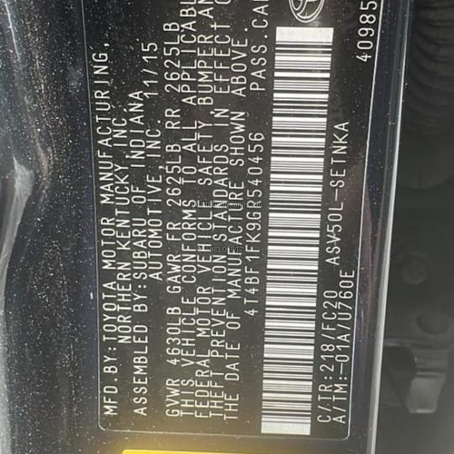 Toyota Camry 2016 for Sale In Lagos