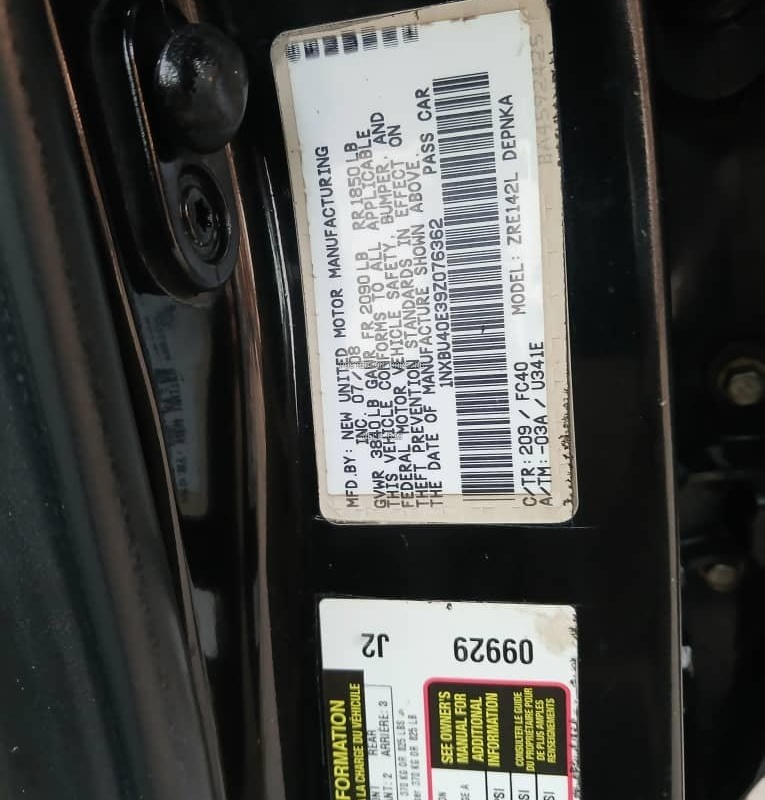 Toyota Corolla 2009 for Sale In Lagos image