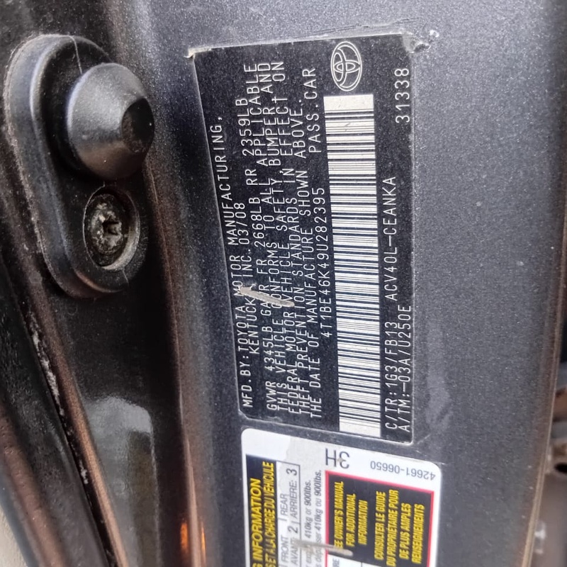 Toyota Camry 2009 for Sale  In Lagos image