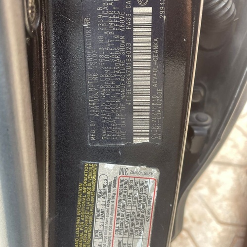 Neatly Used Toyota Camry 2007 for Sale in Idimu Lagos
