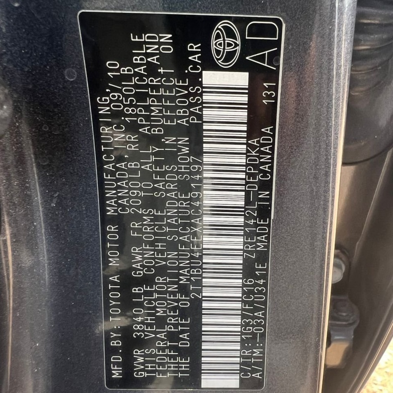 Foreign Used 2010 Toyota Corolla for Sale In Lagos image