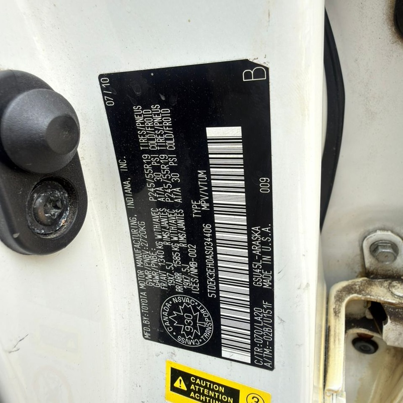 Foreign Used Toyota Highlander 2010 for Sale In Lagos image