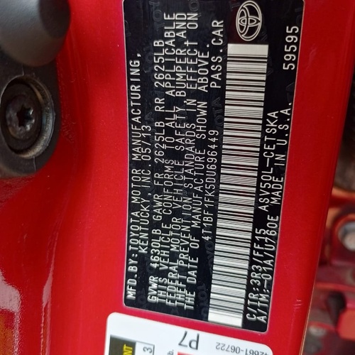 Foreign Used Toyota Camry 2013 SE for Sale In Lagos