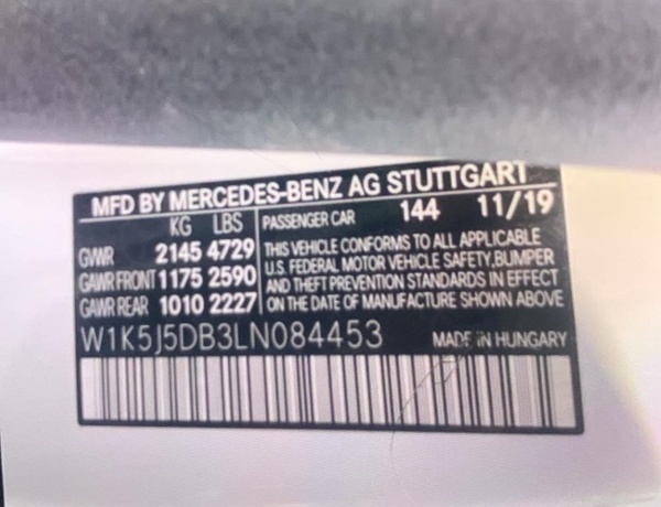 FOREIGN USED MECERDES BENZ C43 (S) 2020 FOR SALE IN LAGOS