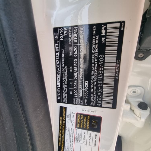 2017 DIRECT TOKS  MERCEDES-BENZ GLE350 4MATIC