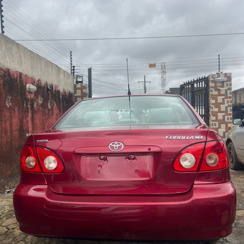 TOYOTA COROLLA 2005 WINE COLOR