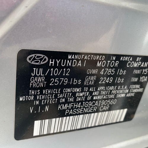 Neat Cheap Foreign Used Hyundai Azera 2012 for Sale In Lagos