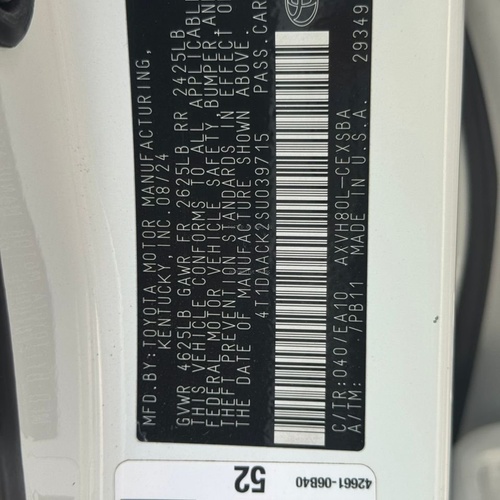 BRAND NEW 2025 TOYOTA CAMRY SE HEV (hybrid) IN ABUJA